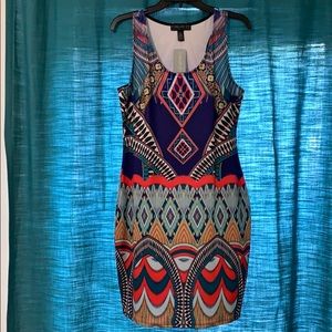 Plus size Colorful body-con dress!